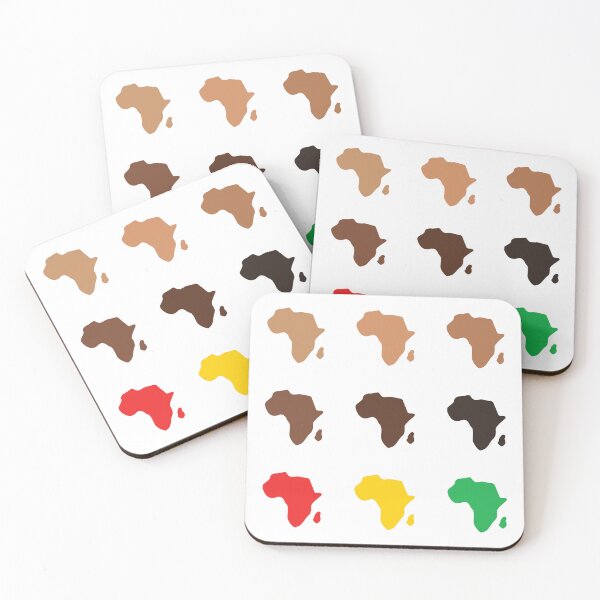 Item preview, AFRICA MAP STICKER PACK - 9 colorful maps - Black history month designed and sold by Inspirationmotivation.