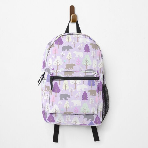 Item preview, Bear-y Fun In The Forest - Beige - Brown - Pink - Purple -White  designed and sold by Fezzyboo.