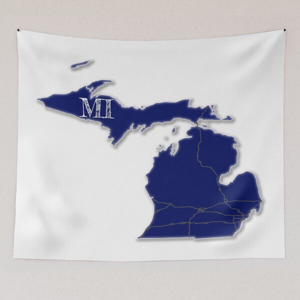Item preview, Michigan Interstates [Navy] designed and sold by PhilbonianDezin.