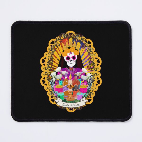 Item preview, Regal Oval Framed Rainbow Santa Muerte designed and sold by artbyomega.