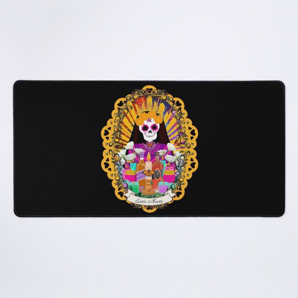 Item preview, Regal Oval Framed Rainbow Santa Muerte designed and sold by artbyomega.