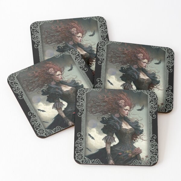 Item preview, Gothic Female Character, Goth Girl T-Shirt designed and sold by Art.Fusion.Studio.