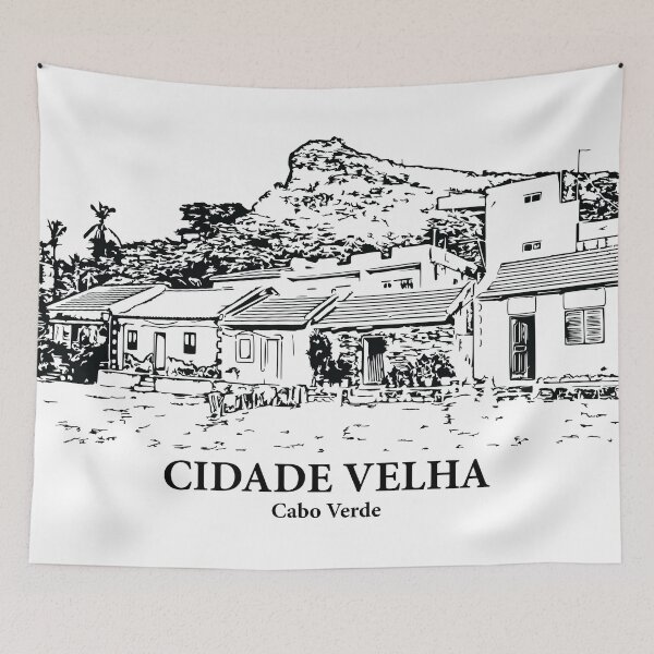 Item preview, Cidade Velha - Cabo Verde designed and sold by Lakeric Cityscapes.