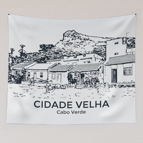 Item preview, Cidade Velha - Cabo Verde designed and sold by Lakeric Cityscapes.