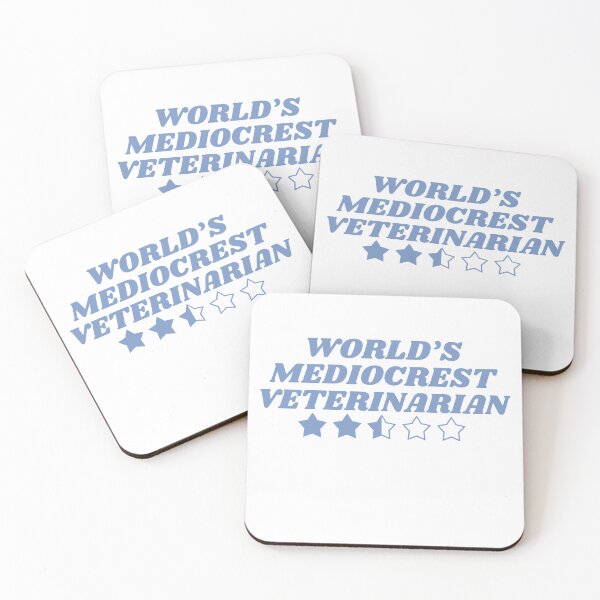 Item preview, World's Mediocrest Veterinarian- Blue designed and sold by introVETed.