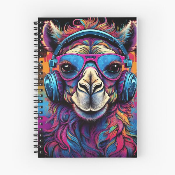 Artikelvorschau, Graffiti-Kamel mit Kopfhörern und Sonnenbrille entworfen und verkauft von Boxing Kangaroo Retail Company.