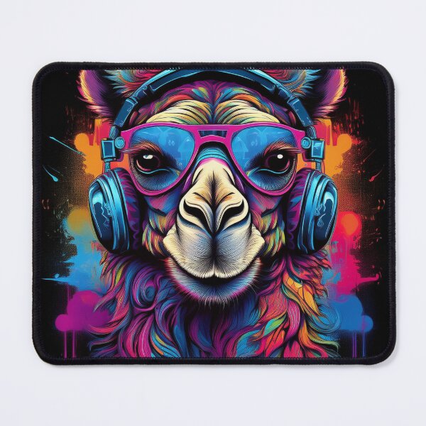Item preview, Graffiti Camel in Headphones and Shades designed and sold by Boxing Kangaroo Retail Company.
