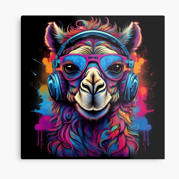 Item preview, Graffiti Camel in Headphones and Shades designed and sold by Boxing Kangaroo Retail Company.