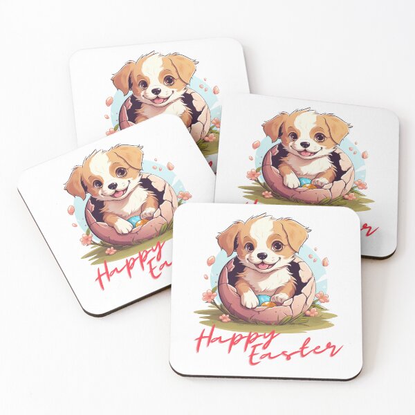 Item preview, Happy Easter - Easter Puppy Surprise designed and sold by GGtiger.