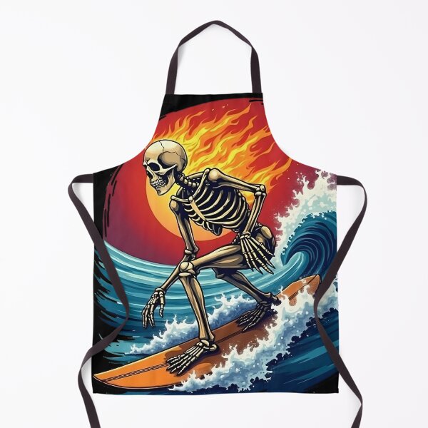 Item preview, Skeleton Surfer on Fiery Waves designed and sold by Casanova7000.