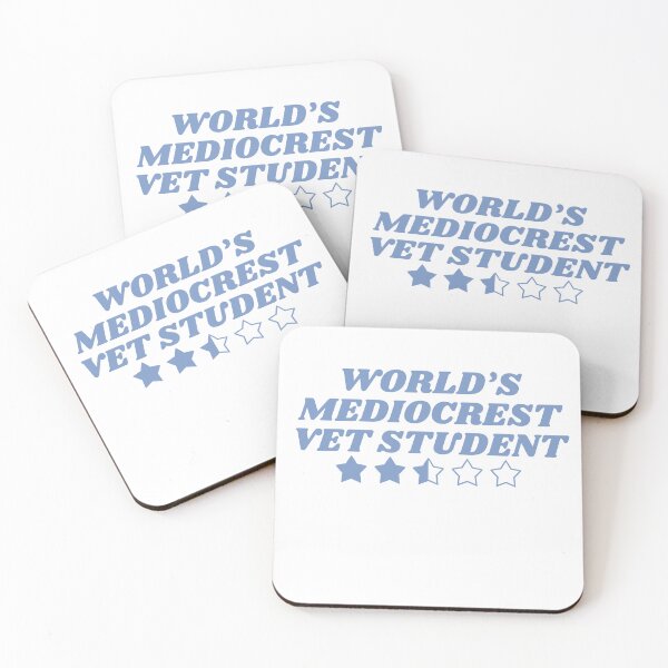 Item preview, World's Mediocrest Vet Student- Blue designed and sold by introVETed.
