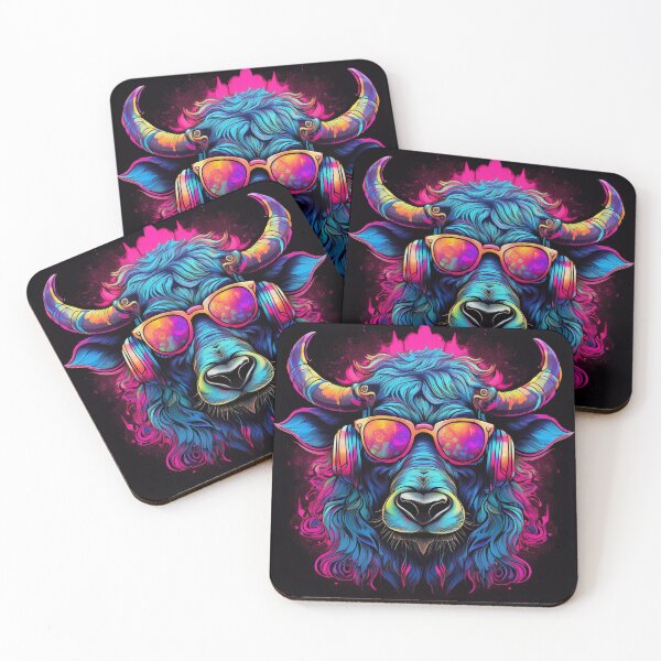Item preview, Graffiti water buffalo in Headphones and Shades designed and sold by Boxing Kangaroo Retail Company.