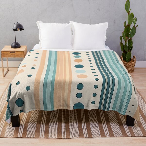 Item preview, vintage-inspired stripes and polka dots pattern design in soft and muted colors. designed and sold by HEMRO.