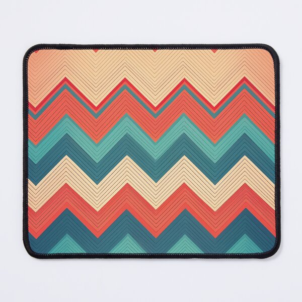 Item preview, A bold zigzag pattern design in contrasting colors, creating an illusion of sharp peaks and valleys. designed and sold by HEMRO.