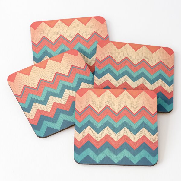 Item preview, A bold zigzag pattern design in contrasting colors, creating an illusion of sharp peaks and valleys. designed and sold by HEMRO.