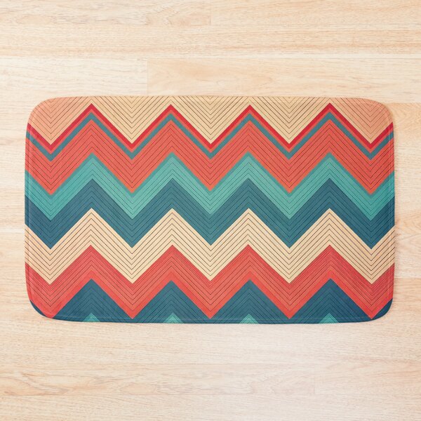 Item preview, A bold zigzag pattern design in contrasting colors, creating an illusion of sharp peaks and valleys. designed and sold by HEMRO.