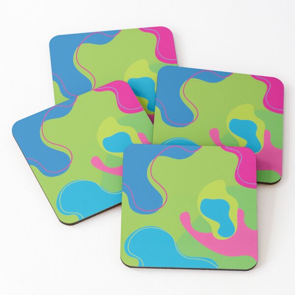 Item preview, A camouflage pattern design with bright colors like cyan, magenta, and lime green. designed and sold by HEMRO.