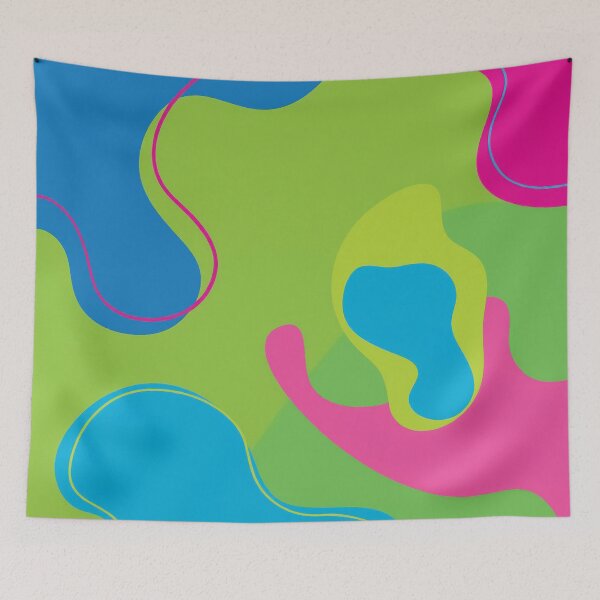 Item preview, A camouflage pattern design with bright colors like cyan, magenta, and lime green. designed and sold by HEMRO.