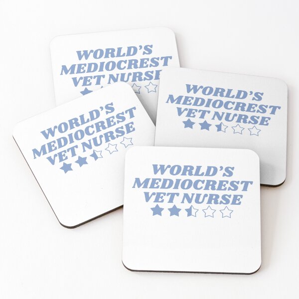 Item preview, World's Mediocrest Vet Nurse- Blue designed and sold by introVETed.