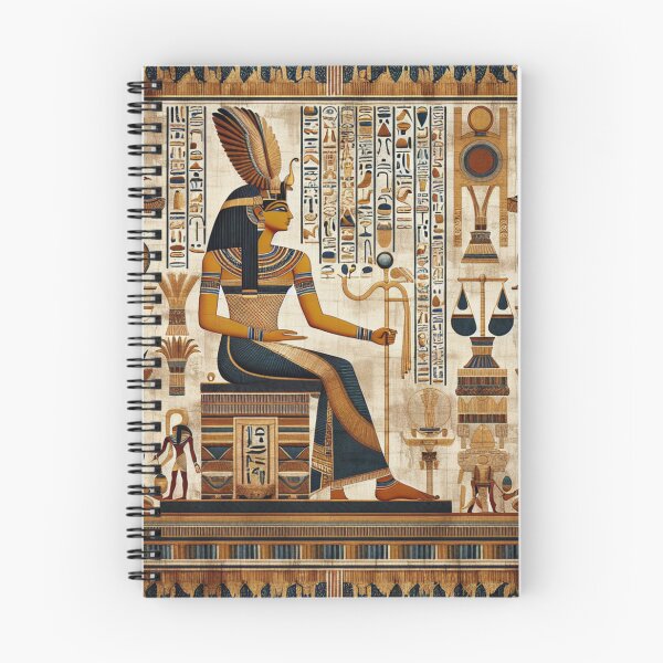 Item preview, Maat Ancient Egyptian Goddess Ma'at Art Kemetism Inspired Tapestry designed and sold by AnalajiaDesigns.