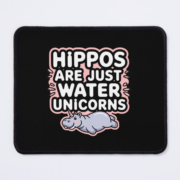 Item preview, Hippos are just water unicorns designed and sold by jkrphoto.