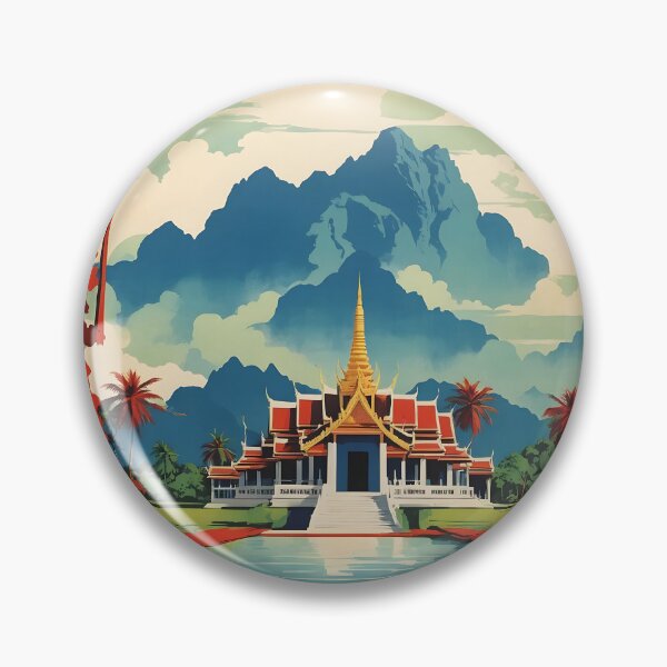 Item preview, Don Sak Thailand Vintage Retro Travel Tourism designed and sold by TravelersGems.