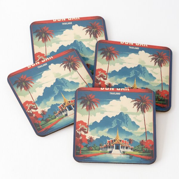Item preview, Don Sak Thailand Vintage Retro Travel Tourism designed and sold by TravelersGems.