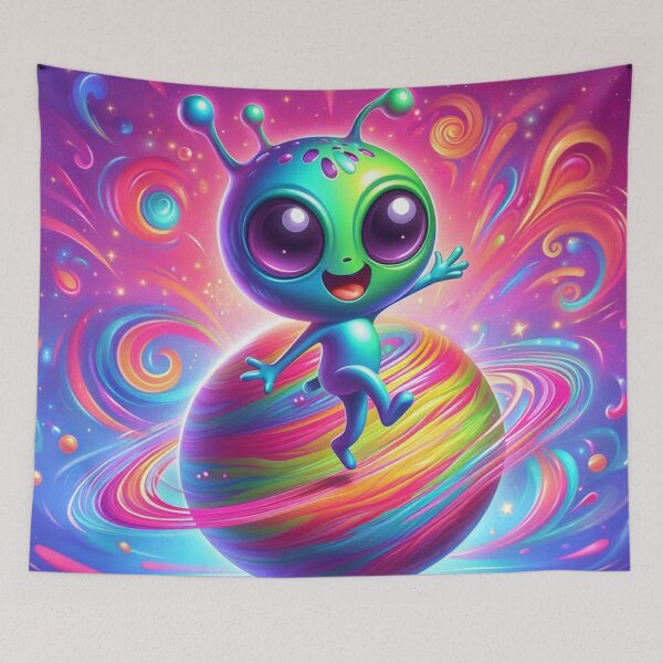 Item preview, Frolicking Space Alien  designed and sold by WyckedLynn.