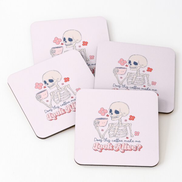 Item preview, Does this coffee make me look alive - skeleton designed and sold by Jess.a.creates.
