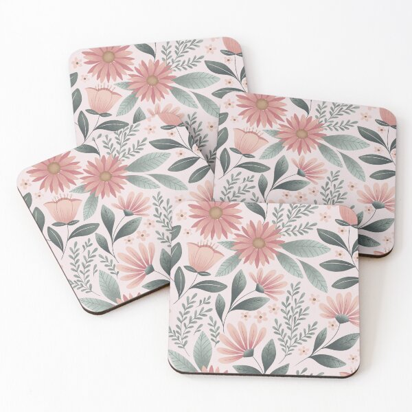 Item preview, Soft Pink Floral Pattern designed and sold by meghanmarie.