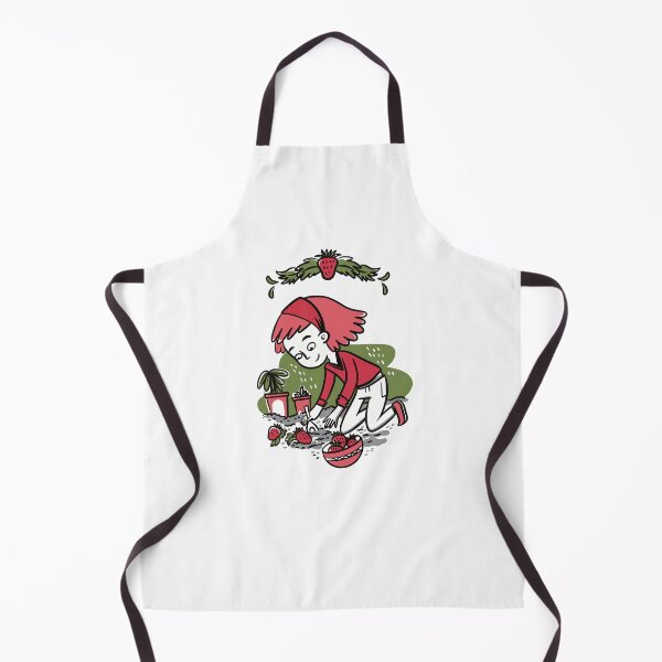 Item preview, Girl growing a garden of strawberries designed and sold by jasmineberry.