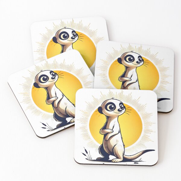 Item preview, meerkats, wildlife  designed and sold by TrueArtVibes.