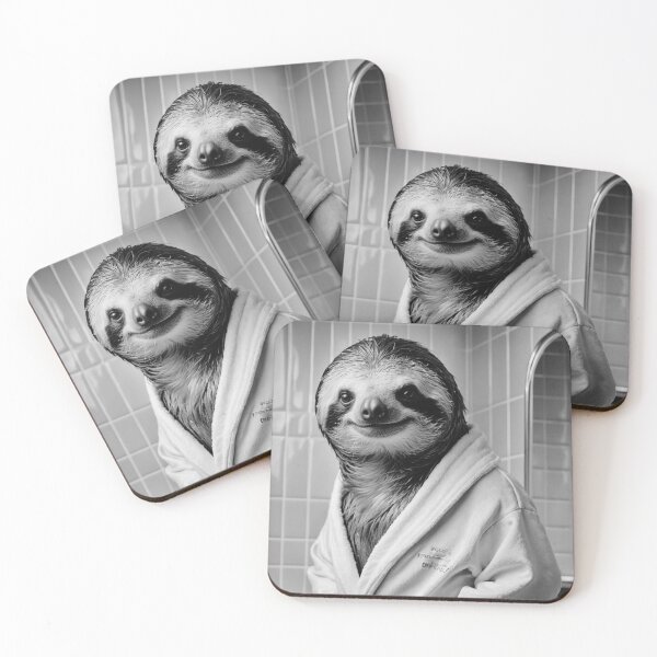 Item preview, Relaxing Sloth in a Bathrobe designed and sold by vk09.