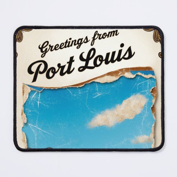 Item preview, Port Louis Mauritius Vintage Travel Retro Postcard Design designed and sold by TravelPostcardGems.