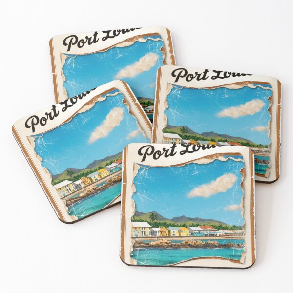Item preview, Port Louis Mauritius Vintage Travel Retro Postcard Design designed and sold by TravelPostcardGems.