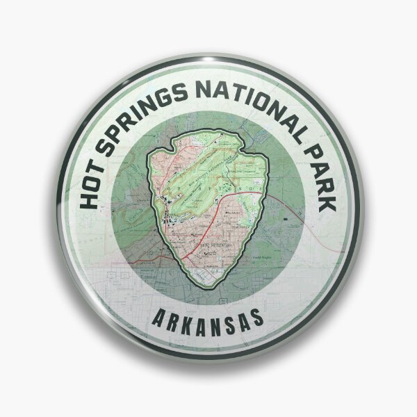 Item preview, Souvenir Map - Hot Springs National Park designed and sold by Willz Designz.