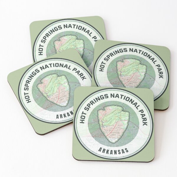 Item preview, Souvenir Map - Hot Springs National Park designed and sold by Willz Designz.