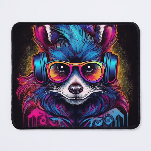 Item preview, Graffiti Skunk in Headphones and Shades designed and sold by Boxing Kangaroo Retail Company.