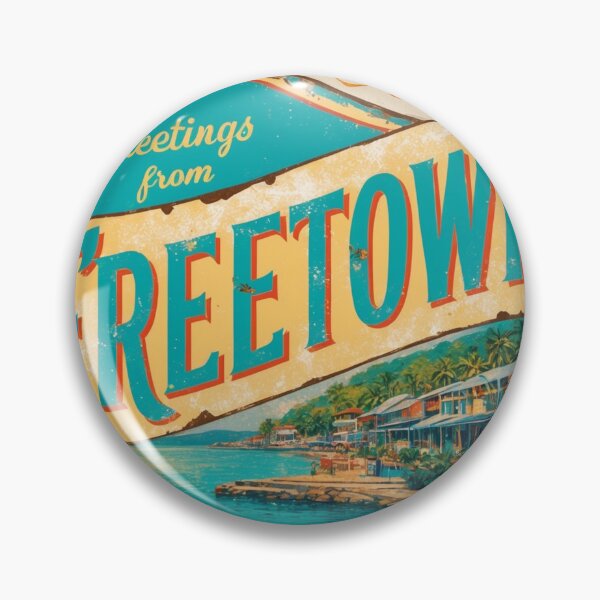 Item preview, Freetown Vintage Travel Retro Postcard Design designed and sold by TravelPostcardGems.