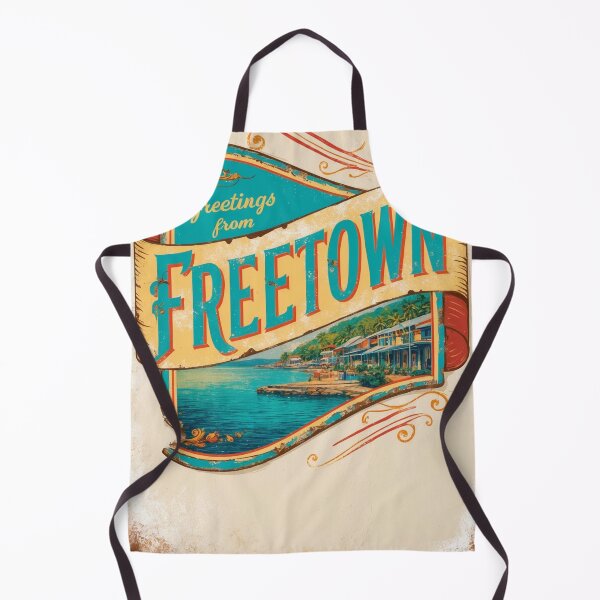 Item preview, Freetown Vintage Travel Retro Postcard Design designed and sold by TravelPostcardGems.