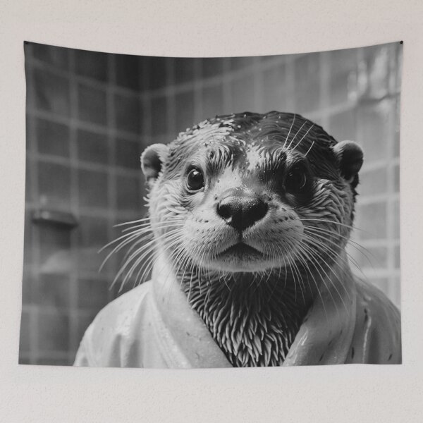 Item preview, Adorable Otter in a Bathrobe designed and sold by vk09.