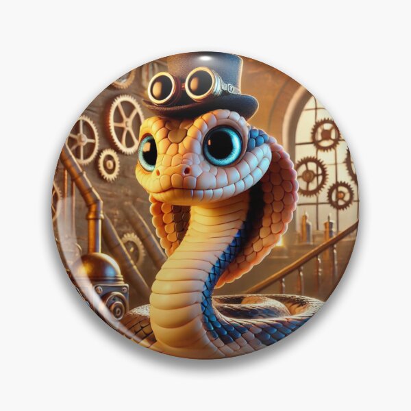 Item preview, Steampunk Ornate Black-Tailed Rattlesnake designed and sold by Sillytoe.