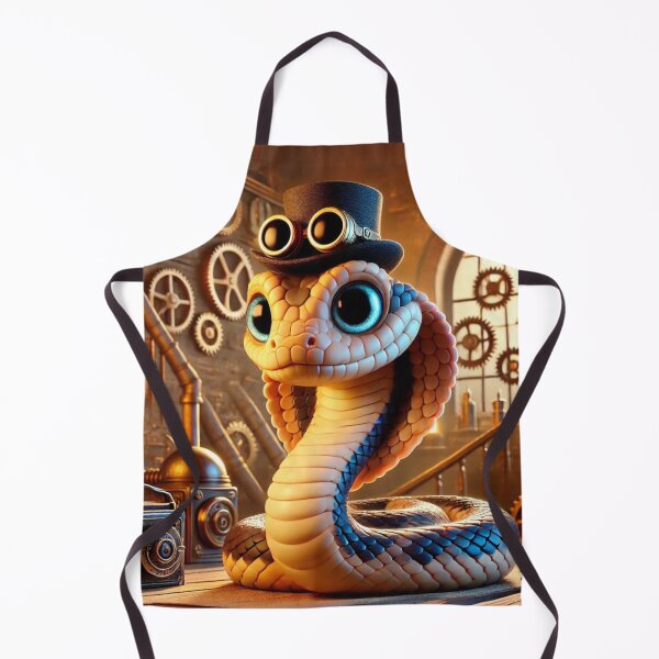Item preview, Steampunk Ornate Black-Tailed Rattlesnake designed and sold by Sillytoe.