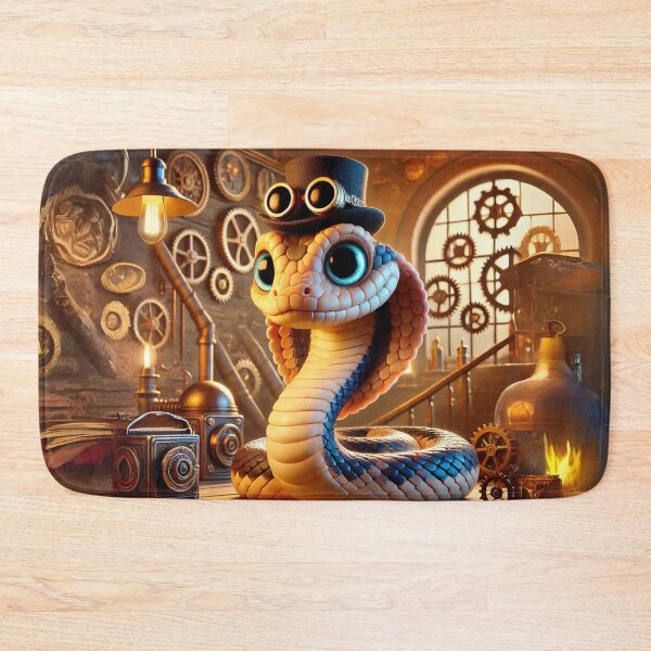 Item preview, Steampunk Ornate Black-Tailed Rattlesnake designed and sold by Sillytoe.