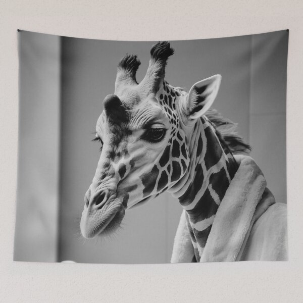 Item preview, Graceful Giraffe in a Bathrobe designed and sold by vk09.