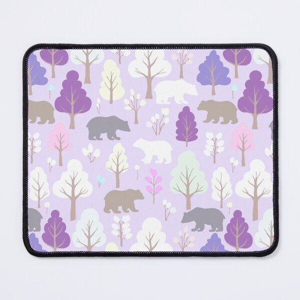 Item preview, Bear-y Fun In The Forest - Beige - Brown - Pink - Purple -White  designed and sold by Fezzyboo.