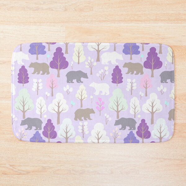 Item preview, Bear-y Fun In The Forest - Beige - Brown - Pink - Purple -White  designed and sold by Fezzyboo.