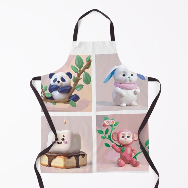 Item preview, A cute pandabear, adorable bunny, delightful cake and a playful monkey designed and sold by melissamaduka.