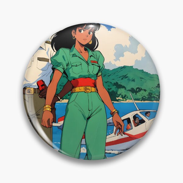 Item preview, Zinguinchor Senegal Retro Anime Girl 80s Vintage Travel designed and sold by Retro-Anime9.