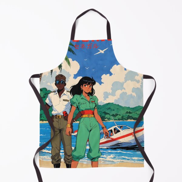 Item preview, Zinguinchor Senegal Retro Anime Girl 80s Vintage Travel designed and sold by Retro-Anime9.